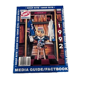 ShopRite New York GIANTS 1992 Guida Ufficiale Media Fact Book 5"x7" Newsweekly - Foto 1 di 4