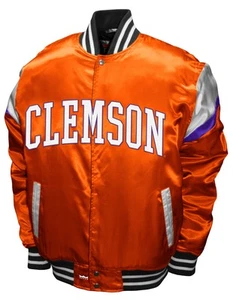 Clemson Tigers Franchise Club Power Satin Jacket - Picture 1 of 3