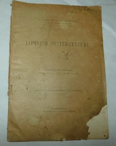 1903 U.S. Commission of Fish & Fisheries Japanese Oyster Culture Book - Picture 1 of 13