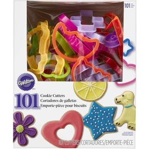 Wilton 101 Piece Cookie Cutter Set Letters Numbers Animals Holiday Shapes Easy - Picture 1 of 1