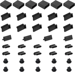 40 PIEZAS 5 Tipos USB Antipolvo Cubierta Enchufes, USB Tipo-C Tapón Antipolvo, Puerto USB Antipolvo - Imagen 1 de 8
