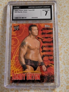 2007 Topps WWE Face-Off #18 Randy Orton CGC 7 NR-MT Europe - Picture 1 of 2