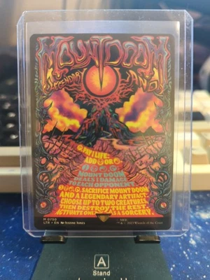 Mount Doom Borderless Poster Lord of the Rings MTG Magic NEAR MINT - Image 1 of 2