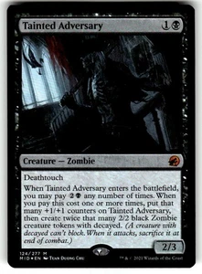 Tainted Adversary Innistrad: Midnight Hunt Foil MTG NM - Picture 1 of 2