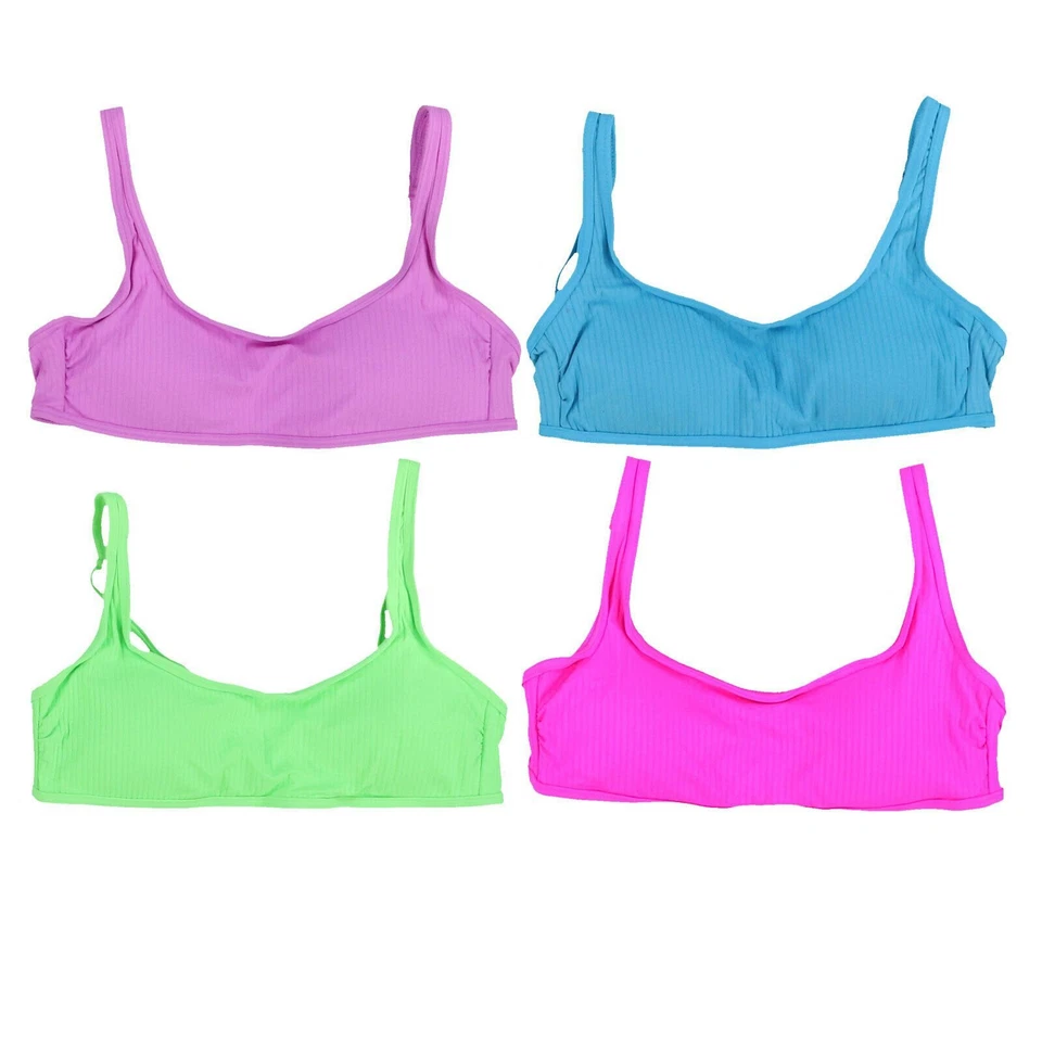 California волны женщин бюстгальтер бикини верхний ребристый с подкладкой купальник S M L новый - Изображение 1 из 1