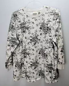 Classic Elements Shirt Womens 16-18 W Flowers - Picture 1 of 3