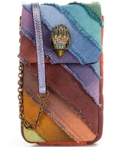 NWT Kurt Geiger London Kensington Phone Crossbody Multi purple blue yellow - Picture 1 of 1