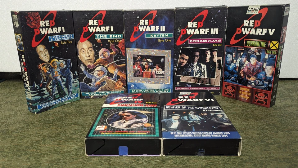 Lot Of 7 VHS Red Dwarf I-VI - BBC VHS Cassette Tapes Movie Show TV - Sci-Fi - Image 1 of 4