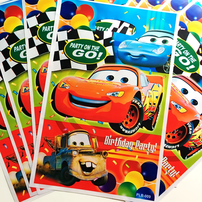 10 Cars Lightning McQueen Party Gift Bags Candy Favour Bag Loot Bag For Birthday - image 1 of 1