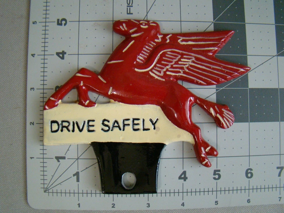 Pegasus topper Mobil petróleo gas caballo volador emblema matrícula topper unidad segura Foto 1 de 1