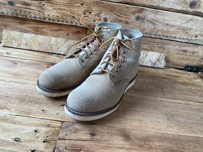 Botas de cuero de gamuza Redwing Heritage punta redonda tostado/marrón estilo 8167 talla 7E Reino Unido 6 Foto 1 de 4