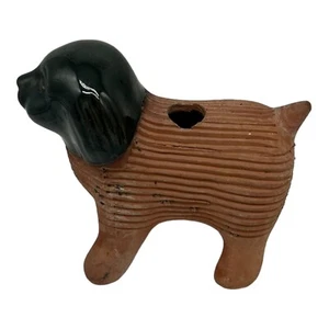 Vintage Chia Übertopf Hund Tier Deko Übertopf Wohndeko Pflanzgefäß - Bild 1 von 7