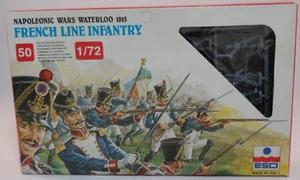 ESCI 227 Napoleonic Waterloo French Line Infantry 50 Plastic Soldiers New In Box - Picture 1 of 5