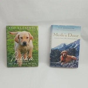 Lot Of 2 Hardcover Books by Ted Kerasote Merle's Door & Pukka Dogs Pets - Imagen 1 de 10