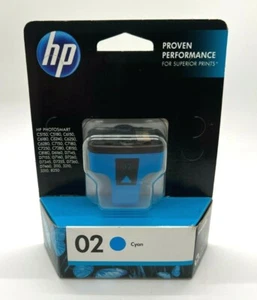 NEU Original HP 02 Drucker Tintenpatrone Cyan abgelaufen Juni 2014 - Bild 1 von 6