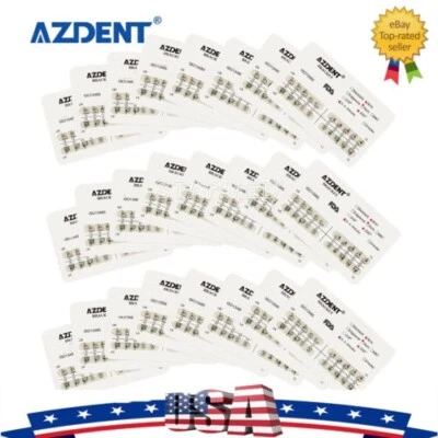 Dental Orthodontic Metal Brackets Braces Mini/Standard Roth/MBT.022 Hooks 345 - Image 1 of 4
