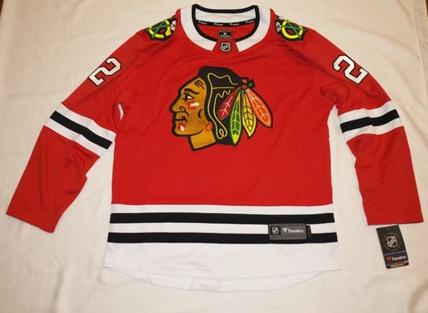 NEW Fanatics Breakaway Chicago Blackhawks Hockey Jersey Mens Large Duncan Keith Cover
