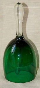 CAMPANA DE VIDRIO VERDE VINTAGE mango transparente - Imagen 1 de 5