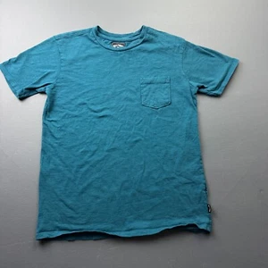 Billabong T-Shirt Boys Medium Blue Pocket Tee Short Sleeve Surf Skate Casual - Picture 1 of 9