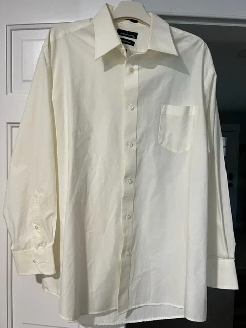 Statements Broadcloth Men's Button Up Long Sleeve Shirt Size XL 17-17.5 34/35 - Image 1 of 3