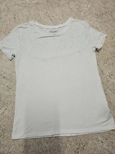 Mudd Youth Girls White With Blue Splatter Tshirt Size M - Picture 1 of 7