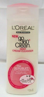Loreal Paris Go 360 Clean Deep Cream Cleanser With Disk 6.0 fl oz NEW - Image 1 of 4