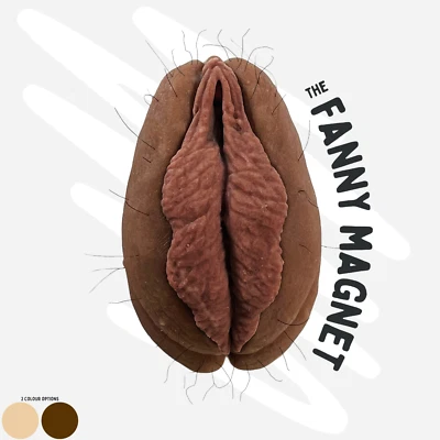 novelty vulva magnet joke fanny vagina - Image 1 of 4