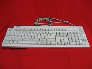 Vintage IBM KB-7993 12J5558 12J5557 White PS/2 computer Keyboard - Picture 1 of 6