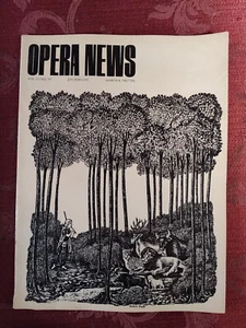Rare MET OPERA NEWS March 4 1967 Mozart Magic Flute Tiana Lemnitz Helge Roswange - Picture 1 of 1