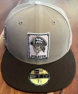 Exclusive Strawberry Milk Pack Pittsburgh Pirates New Era Fitted Hat, 7 1/2, NWT - Picture 1 of 5