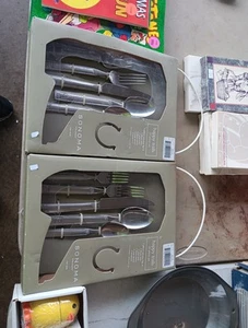 40 Pc Sonoma Happy Trails Stainless Flatware Cowboy Ranch Western Service for 8 - Picture 1 of 7