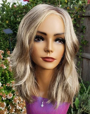 Gabor LOVE WAVE 假发黄油烤面包 GL15-26SS 全新 带标签 LACEFRONT MONOTOP — 第 1/4 张图片