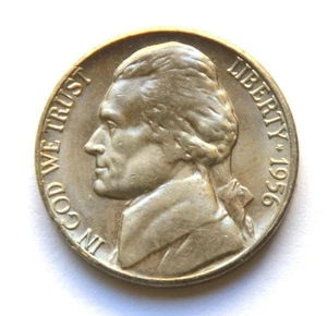 1956 D5C Jefferson Nickel (Mint Set Toning) - Bild 1 von 4