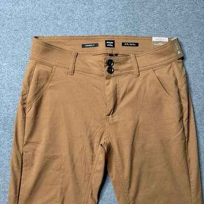 Prana Pants Womens 4T Brown Rip Stop Nylon Drawstring Hiking Outdoors NEW - Image 1 of 4