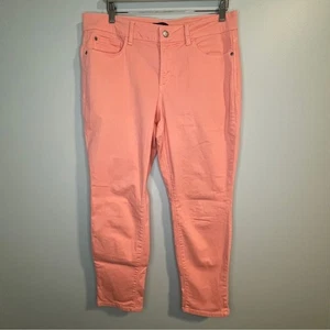 NYDJ Aline Convertible Ankle Jeans in Light Coral - Picture 1 of 6