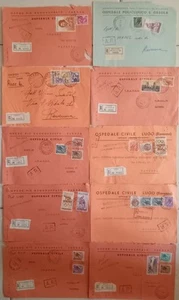 LOTTO 10 BUSTE REPUBBLICA CON AFFRANCATURE RACCOMANDATE STORIA POSTALE.......... - Foto 1 di 1
