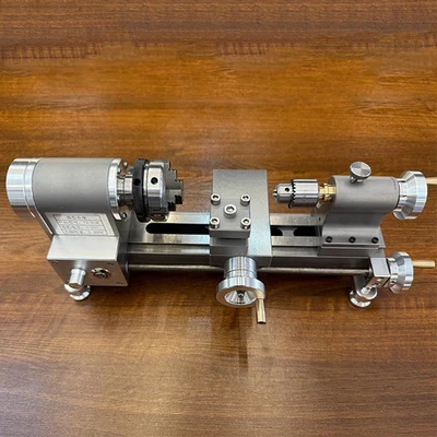 Mini Lathe CNC Adjustable Precision Equipped with 24V Power Supply Metal Lathe - Image 1 of 4