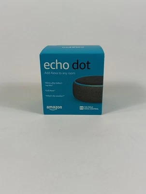 Amazon Echo Dot (3rd Gen) Smart Home Speaker Alexa Black/Charcoal New BOX WEAR - Image 1 of 4
