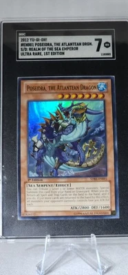 2012 Yu Gi Oh! Poseidra The Atlantean Dragon Ultra Rare 1rst Edition - Image 1 of 4