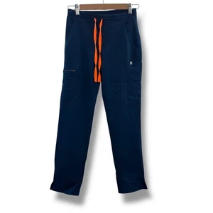 Figuren Neu mit Etikett Yola Skinny Scrub Hose XXS Deep Reef Petite Kordelzug Arbeitskleidung - Bild 1 von 5