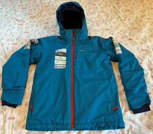 Patagonia H2NO Ski Jacket Women's Insulated Size XL Blue Ski SARS Race Team EUC - Picture 1 of 16