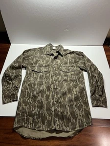 Vintage Mossy Oak Original Bottomland Camo Made In USA Button Up Shirt Mens M - Picture 1 of 8