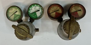Vintage Prest-O-Lite Oxygen & Acetylene Regulators Type R-42 R-43 Untested USA - Bild 1 von 10