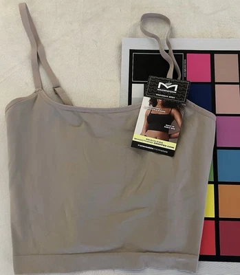 Sujetador Maidenform Suavizado Sin Costuras Recortado Cami Mujer Medio Beige Incorporado Nuevo con Etiquetas Foto 1 de 4