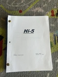 Hi-5 Raro Difícil de Encontrar Guión Original Primer Borrador 2000 - Imagen 1 de 2