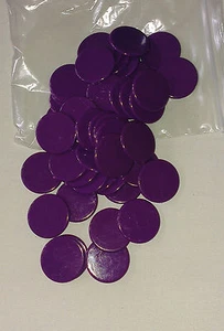 Contadores de plástico (50 x 22 mm púrpura) - Imagen 1 de 1