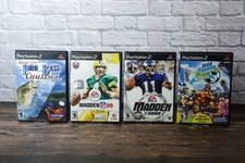 Lot 4 Playstation 2 PS2 Games - Madden Sega Soccer Slam Pro Bass Challenge
