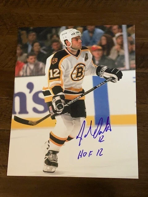 Postura fotográfica autografiada de 8x10 de Adam Oates de los Boston Bruins 2 Foto 1 de 1