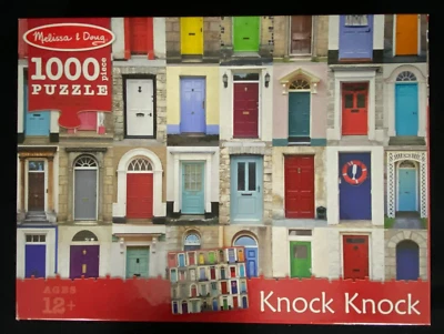 Melissa & Doug Knock Knock [Doors] 1000 Piece Jigsaw Puzzle Complete - Image 1 of 2