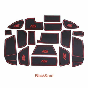 Rubber Inner Door Slot Pad Non-slip Cup Holder Mats fits Ford Focus RS 2015-2018 - Foto 1 di 30